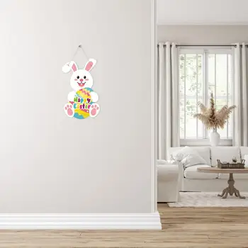 De paște Decor Vibrant Gnome/iepure Design de Paști Ușa Semn Cuier pentru Petrecere în aer liber Decoratiuni