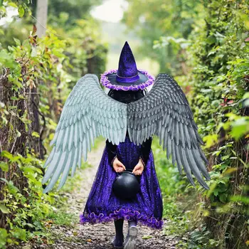 3D Aripi de Înger Costum Decorative Aripi Costum de Halloween Accesorii pentru Festivalul Diavolul Costum de Nunta Petrecere cu Tema bal Mascat