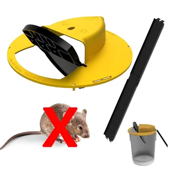 Capcana Mouse-ul Găleată Capcană Mouse-ul Prinderea Automată Instrumentul Găleată Capcana Mouse-ul cu Flip Reutilizabile pentru Interior Exterior