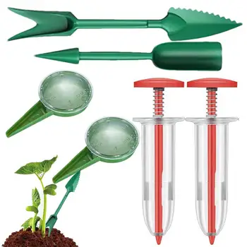 6 Buc Mini Dozator De Semințe De Plantat Semănătoare Cu 2 Transplantare Instrumente Portabile De Semințe De Plantat Ghivece Cu Semințe De Plantare Instrument
