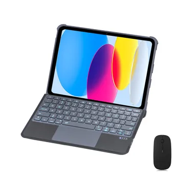 Magnetice de Caz pentru iPad Aer 5 4 10.9 Pro 11 2022 2021 2018 2020 Iluminata Tastatura Touchpad-ul Acoperă Antiskidding Piele Comprimat Shell