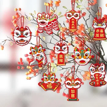 10buc/Set Anul Nou Chinezesc Decor Dans Leu Agățat de Tag-ul Chinezesc Anul Nou Lunar Agățat Decoratiuni pentru Bogăție și Noroc