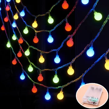 USB Alimentat LED cu Balonul Rotund Lumini de Basm în aer liber 2-12M Crăciun Gradina Ghirlanda Șir de Lumină pentru Camera Petrecere de Nunta Decor