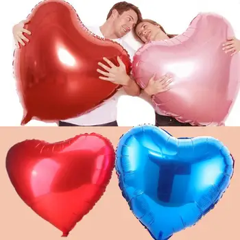 36 Inci Petrecere Baloane Festive de Film de Aluminiu Ziua Îndrăgostiților Nunta Supradimensionate Dragoste Inima Baloane Decor de Vacanță
