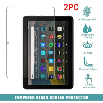 2 buc Tableta Temperat Pahar Ecran Protector Coperta pentru Kindle de Foc HD8 10 Gen 2020 Fire7 2022 Anti Scratch HD Ochi Temperat Film