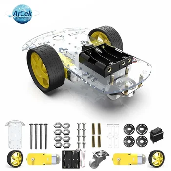 Motor Inteligent Robot Auto Chassis Kit Viteză Encoder Cutie de Baterie Inteligent Auto Electronice Diy Kit 2WD Urmărire de Evitare a obstacolelor