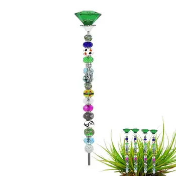 Zână Cu Margele Gradina Miza Grădină Miza Cu Margele Decorative Soare Prindere Cu Cristale Dop De Sus De Sticlă Colorată A Introduce Ornament