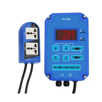 Digital 2&1 PH ORP Monitor Redox Controller W/ Putere de Ieșire de Releu pentru Acvariu Hidroponice de Plante Piscină Spa Plug SUA