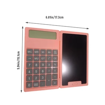 Scoala Sezon Calculator Științific Tableta de Afaceri Birou Calculator Portabil LCD Tablet,Roz