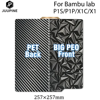 Actualizat Peo animale de Companie Pentru Bambu Laborator X1 P1P Construi Placă de 257x257 Oțel de arc Foaie, față-Verso Pentru Bambulabs X1 Carbon Peo Magnetic