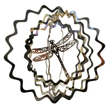 Libelula Wind Spinner Art Ornamente 3D Rotative Pandantiv Mandala Vânt Sculptura