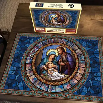 Crăciun Advent Calendar 2023 Nașterii De Crăciun Jigsaw Puzzle-Uri Jucarii 24 De Zile Numărătoarea Inversă Familia Cadou Surpriza Pentru Copii Baieti Fete