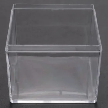24 Buc Pătrat De Plastic Transparent Ambalare Cutie De Bomboane Caseta De Bijuterii Caseta De Petrecere, Cadou, Zi De Naștere Cutie De Cadou