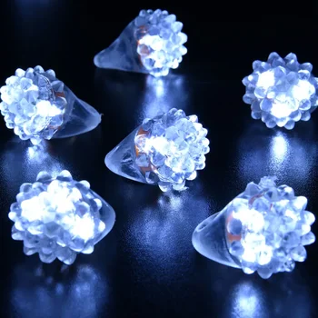 20/30/50 buc LED Alb Inele de Lumina Accidentat Inele Intermitent LED Accidentat Jelly Inel de Ziua Recompense Ouă de Umplere Strălucire Consumabile Partid