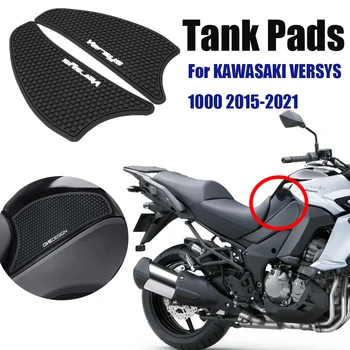 DecalsBlack Rezervor Motocicleta Tampoane Anti-Alunecare Protector Autocolante Pentru Kawasaki Versys 1000 2015-2021 2016 2017 2018 2019 2020