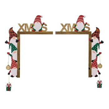 W3JA 2 buc de Crăciun tocului Decoratiuni Ferestre Cadru Colț Semne Decoruri Festive Acasă Consumabile Partid Cadou pentru Prieteni