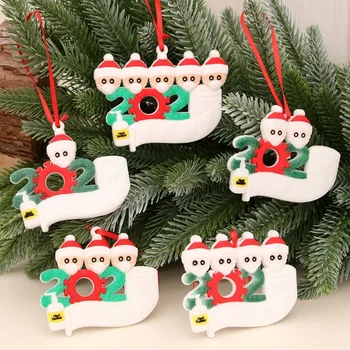 Transfrontaliere Ornament de Crăciun Numele DIY Salutări din PVC Masca de om de Zăpadă, Pom de Crăciun Pandantiv Ornament
