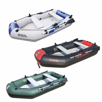 Solar Marin 3 Persoane 2,3 M Caiac Gonflabil PVC Barca de Pescuit de Aer Mat Etaj Canoe cu Accesorii Gratuite pentru în aer liber, Sporturi de Apa