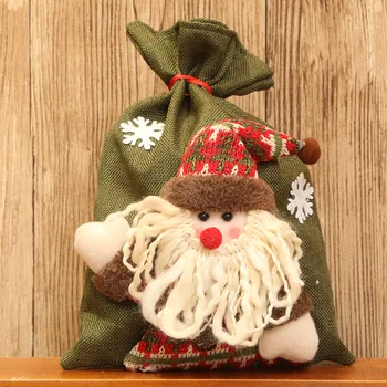 3 Bucati Cadou De Crăciun Sac De Moș Crăciun Cadouri De Craciun Pungi Copil De Anul Nou Crăciun Bomboane Cadouri Punga Cadou De Ambalare Om De Zăpadă Elan