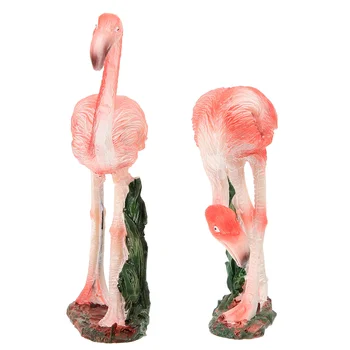 2 buc Simulat Flamingo Figurină Delicată Flamingo Decor Flamingo Statuie Acasă Ornament