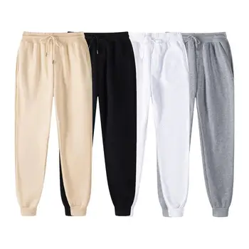 Bărbații se îndrăgostesc de Primăvară pantaloni de Trening Gros de Pluș Elastic Talie Pantaloni Glezna-banded Vrac Mijlocul Talie Lungime de Glezna Barbati Pantaloni Pantaloni Lungi