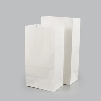 100buc/lot maro alb de hârtie Kraft tort saci cutie de ambalare produse alimentare de Bijuterii Pâine Bomboane de Partid Pungi Pentru Boutique cookie