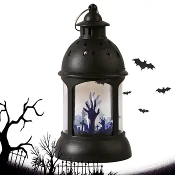 Halloween Lampa Lumini Decorative Mini Infricosator Lanterne Felinar De Halloween Decor Schelet Infricosator Lumini De Felinare De Epocă Felinar