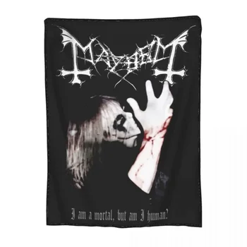 Confort Haos Mort Black Metal Pătură Accesorii Camera Decorative Arunca Pături de Lână Ușor pentru Masina