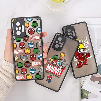 Marvel Avengers Ironman Erou Caz Pentru Xiaomi Redmi Nota 10 Pro Funda Redmi Note 8 9 10 11 POCO M3 M4 Pro 3 4 5 6 Mat Acoperire
