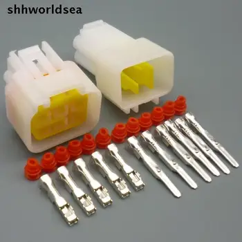 shhworldsea 6 Pin Fel de sex Masculin de sex Feminin Impermeabil Electric Adaptor Conector de Sârmă Cu Terminal FW-C-6M-B FW-C-6F-B