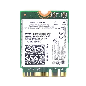 3165NGW WirelessAC 600M placa de Retea 2.4+5G+BT4.0 de unitati solid state Wifi Wlan Adapter D5QC