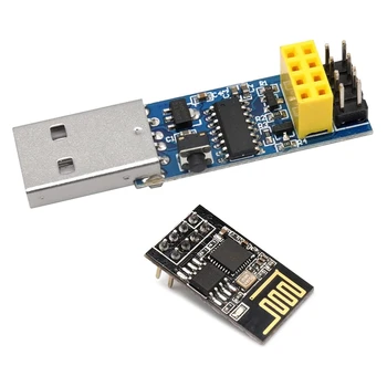 USB Pentru ESP8266 Breakout CH340C ESP-01 ESP-01S Prog Wifi Programator Downloader Adaptor Cu Resetare Automată de Descărcare a Circuitului