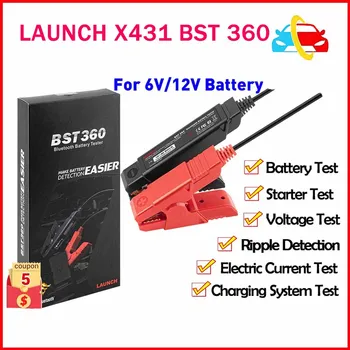 LANSAREA BST-360 Bluetooth Baterie Test Clip Analizor de 6V 12V 2000CCA BST360 tester de Tensiune pentru x 431 dispozitiv Android / IOS Telefon