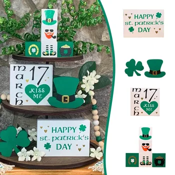 Ornament Pachet Spiriduș Niveluri Tava | Diy St Modelului Niveluri Tava St. Patricks Zi Niveluri Tava | St. Paddy ' S Day Decor | Set