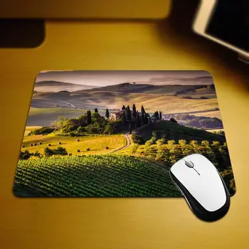 Gaming Mouse Pad, Măsline Verzi, Toscana Copac Peisaj Peisaj Toscan Ferma Non-Alunecare de Cauciuc Pad Mouse-ul pentru Computere 9.5 x 7.9 Inc
