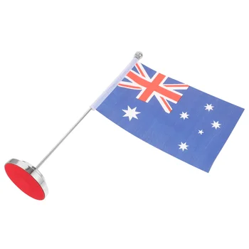1 Set de Birou Steag Australian Desktop Steag Mic Steag Australian cu Stand Mic Australian Decor