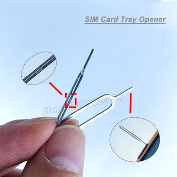 100BUC/Lot Nou ORI SIM Card Tray Deschizator Pentru telefonul Mobil codul Pin al Cartelei SIM Eject Deschiderea Ac Instrumente de Ștergere Made In China