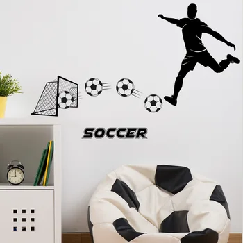 25*70cm engleză de fotbal de Fotbal Caracter Autocolant Perete Creative Backwall Camera de zi Dormitor Studiu Decorative din Pvc Autocolant de Perete