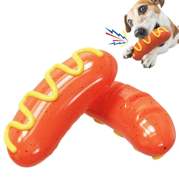 Noi Jucării Câine Mușcă Lipici Dinte de Slefuire Stick de Curățare Periuta de dinti Cârnat Jucărie Poate Face un Sunet Jucarii Animale, Cum ar fi Consumabile pentru animale de Companie