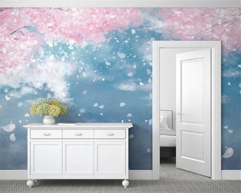 beibehang Personalizate modern pentru copii, cameră de fetiță dormitor cherry blossom trei-dimensional papel de parede tapet 3d