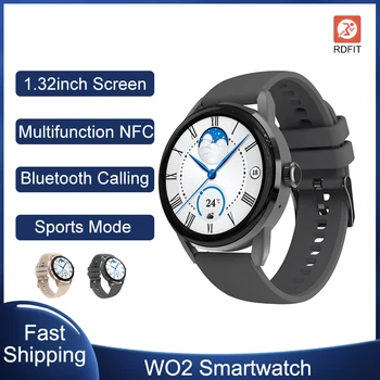 2023 WO2 Ceas Inteligent pentru Bărbați 1.32 inch Ecran Tactil Complet de Fitness Sport Ceas de Ritm Cardiac Bluetooth Apel Smartwatch pentru Femei