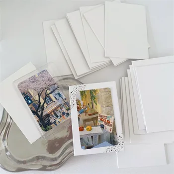 10buc Handmake Card Card Mic, Alb Thicked Hârtie DIY Anti-îndoire Dublă față-Verso a Face Ambarcațiunile Suport de Hârtie Bord Protector