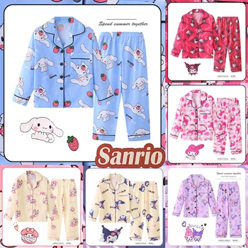 2 Bucata Sanrio Melodie Kuromi Pijama Set De Desene Animate Dulce Pijamale Copii Toamna Iarna Caldura Pantaloni Homewear Fete Haine Casual