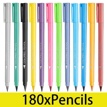 180Pcs pline de culoare Nelimitat HB Scris Înlocuibile Sfat pentru Artă Schiță de Design de Pictură Pen Papetărie