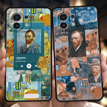 Van Gogh Pictura in Ulei Caz de Telefon Pentru Xiaomi Mi X3 X4 NFC F3 M3 M4 GT Notă 9T 10T 10 11 Ultra 12 12 T 13 Pro Lite Silicon 5G Shell