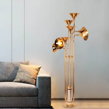 Italiană Botti Living Villa Canapea, Lampa De Podea Nordic Light Lux Personalizate Creativ Hotel Cornul De Iluminat