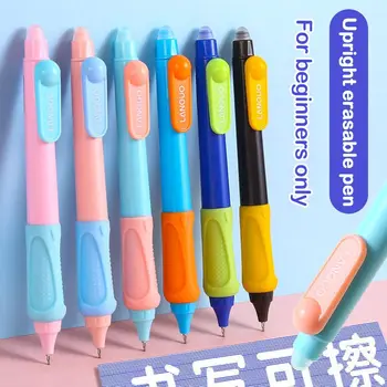3Pcs Apăsați Erasable Pen Durabil Desen Negru Marker de Scris Stilou de Formare de Control Neutru Pen Școală
