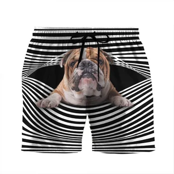 Amuzant Golden Retriever Pugs Pantaloni scurți Pentru Bărbați de Imprimare 3d Câini Grafic Supradimensionate Trunchiuri de Înot Copii Beachwear Bord pantaloni Scurți de Plajă