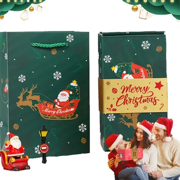 Festiv de crăciun Surprinzător Cutii Creative Viguros Carduri de Cutii de Cadouri pentru Rude Dragi Cadou