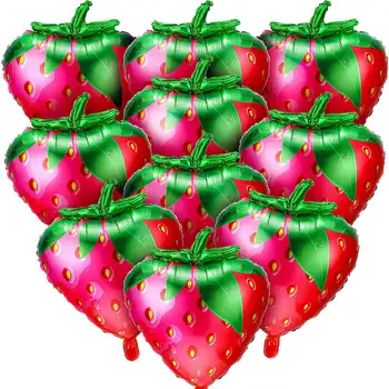 10buc Capsuni Baloane de Căpșuni Dulce Folie Mylar Baloane pentru Fete Capsuni Tematice Petrecere Decoratiuni